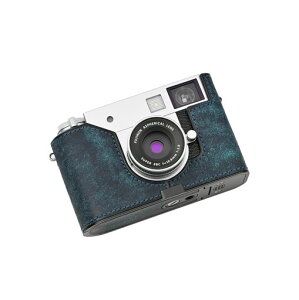 CLChandmade�Ή�Fujix-half/Fujix-half��p�J�����P�[�X�J�����J�o�[�J�����o�b�O�{�v���w���v�{��+���^���x�[�X�v���[�g(MatteBlue)