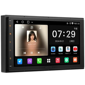 ATOTOZONEA5L2DIN7�C���`�f�B�X�v���C�I�[�f�B�IAndroid�J�[�i�rWi-Fi/USB�e�U�����O���C�����XCarPlayAndroidAuto�f���o���͑Ή�Bluetooth24�o���hEQGPS/FM/AM�Ή�