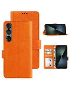 EVADASonyXperia1VII(2025)���z�P�[�X�{�v���N���W�b�g�J�[�h���[�c�^�@�\�y��PU���U�[�ϏՌ��S���ʕی�l�C�t�@�b�V�����S���ʕی�J�o�[�h���w��h�~���h�~�������ϏՌ���(Orange)