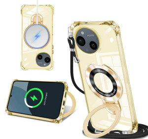 AQUOS sense9 �p �P�[�X �N���A MagSafe�Ή� TPU �����O�t�� �l�b�N �V�����_�[ �A SH-M29A ��|���P�[�X ���� ���|�� �΂߂��� �؍� ���� ��|�� �J�o�[ �ی^�X�^���h�t�� �c�����Ή� �ϏՌ� �X�g�c