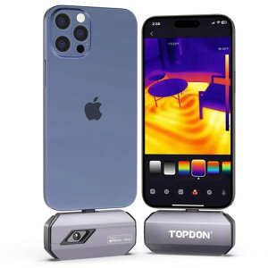 TOPDONTC002C�T�[���O���t�B�[�J����Type-C�|�[�g�t��iPhone17/16/15�V���[�Y�����iPad�p�T�[�}���J�����A256x192IR�𑜓x(�X�[�p�[IR