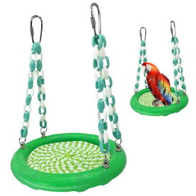 PAVIKE鳥かごブランコスタンドオウムブランコ鳥用スイングハンモックコニュアハンモックベッドケージ飾り遊園地サマースタイルインコオウム文鳥