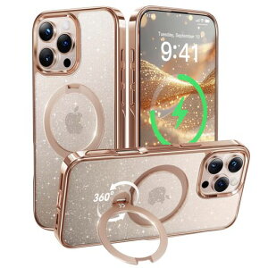 �y�����ʂ�㎿���E��_360°��]�zCASEKOO iPhone 16 Pro Max �p�P�[�X �L���L�� �N���A �ČR�K�i�ی� �t�B�b�g�� MagSafe�Ή� �ő�25W�}���[�d�Ή� ���c���� �p�x���� �������� �ϏՌ� ���ϋv�� ���c