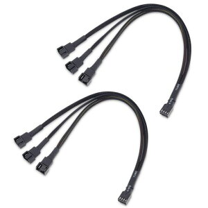CableMatters2�{�Z�b�g3����4�s��PC�P�[�X�t�@������P�[�u��-30cm�A4�s��PWM�t�@������R�[�h�APWM�X�v���b�^�[�P�[�u��