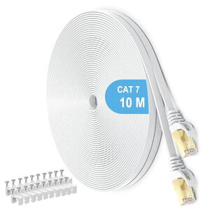 LAN�P�[�u��Cat7�J�e�S���[7�E���g���t���b�g�P�[�u������STP�ܐ܂�h�~forPS4���f�����[�^10Gbps/600MHzCAT7�����C�[�T�l�b�g�P�[�u��RJ45�����b�L�R�l�N�^(10M)