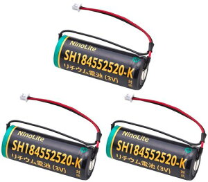 NinoLiteSH184552520-K(SH184552520��p�i)/CR17450E-N(3V)�Ή���e�ʃ��`�E���d�r3�Z�b�g�Z��΍Ќx�������p�d�r�ASHJ9025455/SHJ9044455K/SH18455���Ή��o�b�e���[