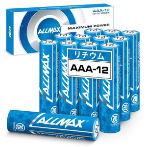 AllmaxAAA�P4�`MaximumPower�[�d�s���`�E�����d�r(12�{����)?�Œ������A�R��h�~�A20�N�ۑ��\�A���ɂ̐��\(1.5V)