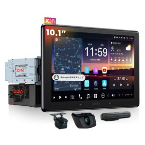 [10.1�C���`] ATOTOZONE X10 AI Android�i�r�A�f�B�X�v���C�I�[�f�B�I2DIN&1DIN�Ή��A 4G LTE�E�N���E�hSIM