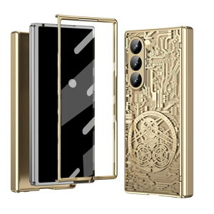 GalaxyZFold7��p�����f�U�C���d�t�t���[���P�[�X360�x�h�상�J�j�J����H�}�͗l�����y�ʐ܂肽���ݍ|���K���X��̌^���C�����X�[�d�Ή��q���W�ی�J�o�[�蒠�^�L���L���������t���b�v�c