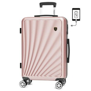 [New Trip] �X�[�c�P�[�X �L�����[�P�[�X �X�g�b�p�[�t�� USB�|�[�g�t�� �@���������� �y�� ��^ S/M/L�T�C�Y �L�����[�o�b�O �ϏՌ� ��e�� �t�@�X�i�[�^�C�v �É� �_�u���L���X�^�[ TSA���b�N�c