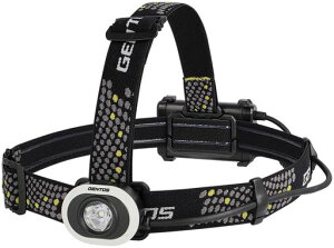 GENTOS(�W�F���g�X) LED �w�b�h���C�g USB �[�d��/�P3�d�r �y���邳90~600���[����/���p�_��4~7.5���ԁz GD�V���[�Y GD-101H