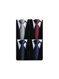 [ENLISION] ネクタイ チーフ セット メンズ: ブランド ネクタイ 4本 セット ネクタイ シルク セット ストライプ ネクタイ ビジネス メンズ