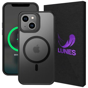LUNESiphone14�P�[�XMagsafe�Ή��X�}�z�P�[�XiPhone14�}�O�Z�[�t�Ή��w��h�~�������}�b�g���h�~���ϖh�~�ϏՌ����C�����X�[�d�Ή��A�C�t�H��case�����Y�ی삢phone14(6.1)inch