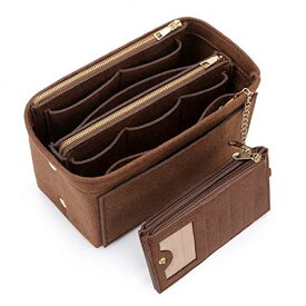 VANCORE バッグインバッグ 軽量 自立 BAG IN BAG フェルト チャック付き 小さめ 大きめ バッグの中 整理 整頓 通勤 旅行 コーヒー M