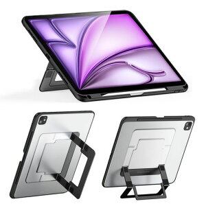 JFStene �P�[�X iPad Air 13�C���` (M3/M2�A2025/2024) �A�C�p�b�h �v�� 12.9 (2021/2022) �Ή� �ی�J�o�[ �c����/�������X�^���h �y�Ƒn�̕��㎮���������݌v�z�ϏՌ� ���^ �y�� ��������