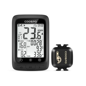 COOSPO BC107 �T�C�N���R���s���[�^ GPS �T�C�R�� ���C�����X ���]�ԃX�s�[�h���[�^�[ Bluetooth5.0&ANT+�Ή� �X�s�[�h/�P�C�f���X�Z���T�[�t�� ���]��/���[�h�o�C�N�p