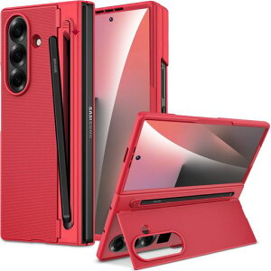 Miimall�Ή�GalaxyZFold7�P�[�XS�y���t���y���X���b�g�����L�b�N�X�^���h�t���ی�t�B�����t���q���W�ی�forZFold7Case���ϏՌ��ČRMIL�K�i�����h�~����~�߃��C�����X�[�d�Ή����^