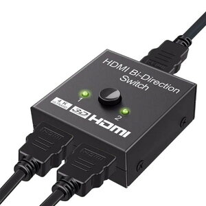 HDMI���z��HDMI�ؑ֊�o����hdmi�Z���N�^�[4K/3D/1080P�Ή�1����2�o��/2����1�o�͎蓮�ؑ�PS3/PS4/NintendoSwitch/Xbox/DVD�v���[���[�ȂǑΉ�
