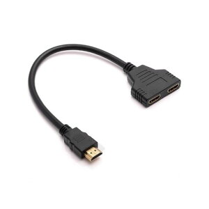 HDMI���z��1����2�o�͋����b�L�[�qHDMI1.4���z�@1080P/3D�Ή��d���s�vPS5/PS4/Xbox/PC/�e���r/�v���W�F�N�^�[�p30cm