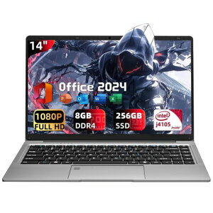 Office 2024���ڃm�[�g�p�\�R��&Win 11Pro 14�C���` IPS 1920*1080 Web�J���� �����É�CPU Celeron J4105�yN4000��AMD3020e��葬���z�ő�2.8Ghz/������:����DDR4