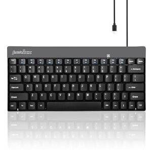 Perixx PERIBOARD-422 �L�� usb c �P�[�u�� �~�j�L�[�{�[�h usb-c/type-c/typec �ڑ� �u���b�N �e���L�[���X �y���K�ۏؕi�z (�p��z��)