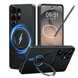 �y2026�ō�����&��_360�x��]�zCASEKOO Samsung Galaxy S26 Ultra �p �P�[�X360�x��]�X�^���h MagSafe�Ή� �ČRMIL�K�i 360°�S�����ϏՌ� ���c���� �ϏՌ� ����~�� �}�b�g�d�グ ���ϖh�~