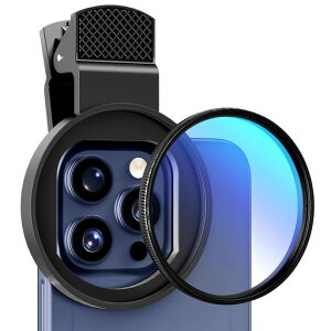 52mm�~�Ό��t�B���^�[ ��]�\CPL �����Y�t�B���^�[ �A�b�v�O���[�h�N���b�v�ɕt�� iphone�Asony�Asharp�ƃt�@�[�E�F�C�ȂǂɑΉ� �X�}�z�p�J���������Y