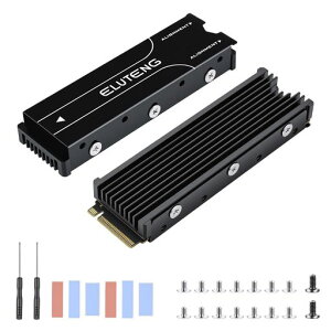 ELUTENG M.2 SSD ���ʃq�[�g�V���N PS5 / PC�p 2�Z�b�g ���M�t�B�� 77mmx22mmx6mm �A���~�j�E������ ���t���ȒP �T�[�}���V���R���p�b�h8���t�� ��p�V���N �M�ጸ 2280 WD SanDisk Crucial