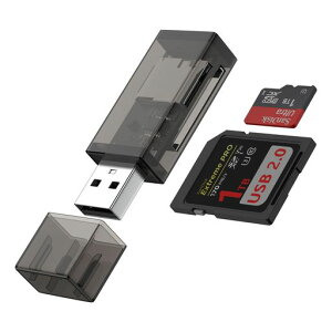 SD�J�[�h���[�_�[USB-A�������J�[�h���[�_�[USB2.0�f���A���X���b�gSDXC�ASDHC�ASD�AMMC�ARS-MMC�AMicroSDXC�AMicroSD�AMicroSDHC�J�[�h�ɓK�p���AWindows�ƌ݊����̂���