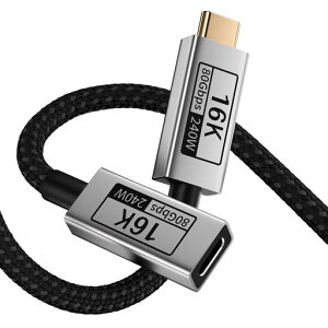UPPDEFFSTUSB-C�����P�[�u���I�X-���XThunderbolt5/4/3�Ή��AUSB5�Ή�80Gbps�����f�[�^�]���A1MType-C�����R�[�h240WPD3.1�}���[�d�A16K@60Hz/8K@120Hz