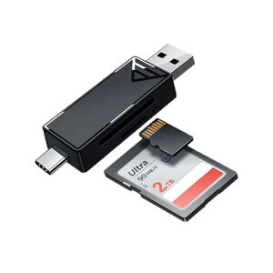AkkerdsSD�J�[�h���[�_�[�}�C�N��Type-C&USB2.0Microsd2TB�܂ő�e�ʃJ�[�h�ɑΉ���񂲃X�}�z�^�u���b�gWindowsPC�ɓK�p
