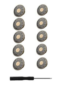 YFFSFDC�{�^���W�[���Y�f�j�����������C�N�p17mm10�Z�b�g�W�[�p�������l�W���ȒP��t��DIY�����|/�ƒ�/�ٖD�p��p�h���C�o�[�t��(���F)