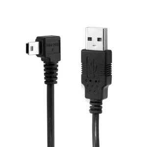 NFHK Mini USB B Type 5�s�� �I�X ���p�x 90�x����USB 2.0 �I�X �f�[�^�P�[�u�� 5���[�g�� EMI�t�F���C�g�R�A�t��