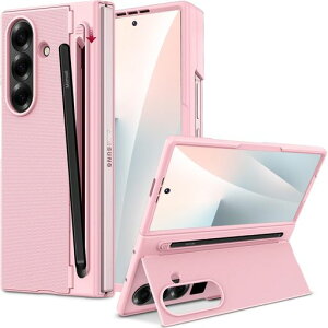 Miimall�Ή�GalaxyZFold7�P�[�XS�y���t���y���X���b�g�����L�b�N�X�^���h�t���ی�t�B�����t���q���W�ی�forZFold7Case���ϏՌ��ČRMIL�K�i�����h�~����~�߃��C�����X�[�d�Ή����^