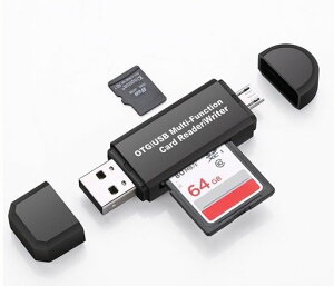 [CRSHIP]SD�������[�J�[�h���[�_�[USB�}���`�J�[�h���[�_�[���@�\OTGSD/MicroSD�J�[�h���Ή�Microusb/USB�ڑ�USB2.0�[�q��MicroUSB�[�q