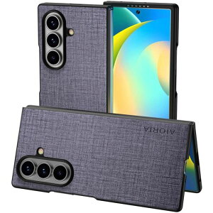 Aioria�݊����P�[�XforSamsungGalaxyZFold7Fold75G���n�p�^�[�����U�[�����ɕی쏃�F�X�}�z�P�[�X(GrayZFold7)
