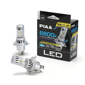 PIAA(�s�A) LED �X�^���_�[�h�V���[�Y �w�b�h���C�g/�t�H�O�����v�p �R���g���[���[���X�^�C�v �f���A���n�C�r�[������ �Ԍ��Ή� �m�C�Y�Ή� 6600K 12V 20/20W Hi3400/Lo2900lm H4 2�� LEH210