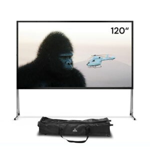 AWOL VISION �v���W�F�N�^�[�X�N���[�� ������ 120�C���` 16:9 �܂肽���ݎ� �����O���p ���œ_�E�Z�œ_�E���Z�œ_�Ή� 170° �Q�C��1.3 4K�E8K�Ή� �z�[���V�A�^�[ �L�����v �ݒu�ȒP ��c�p(MW-PF120)