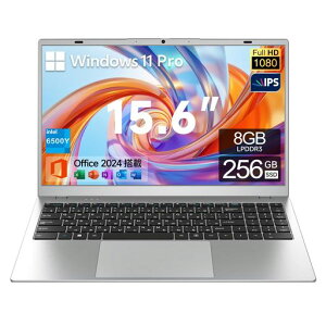 �m�[�g�p�\�R�� �yOffice 2024���ځz 15.6 �C���` �yN5095��葬���z�m�[�gpc 6500Y 8GB�������[&256GB�X�g���[�W ���b�v�g�b�v 1920x1080 IPS�t���X�N���[�� �É�Laptop �w��/�r�W�l�X����