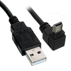 USB 2.0 �~�j�P�[�u�� USB(A)�I�X-USB(miniB)�I�X L�^ �㉺90°�����ϊ��P�[�u�� �����b�L�t�� ����480Mbps�̃f�[�^�]���������[�h (0.5m��L 1��)