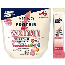 味の素KK 「アミノバイタル アミノプロテイン」FOR WOMAN ストロベリー味 30本入