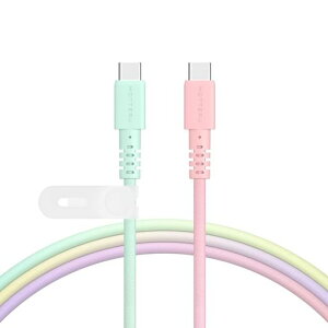 MOTTERU(���b�e��) USB-C to USB-C �O���f�[�V�����P�[�u�� PD60W 1.0m ���Ȃ₩�ł��炩�� iPhone Air 17 17Pro 16 15 iPad Macbook �X�}�[�g�t�H�� ���܂�ɂ����f���ɋ���