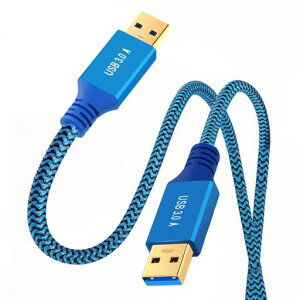 CY �P�[�u�� USB 3.0 �^�C�v A �I�X - USB 3.0 A �I�X �P�[�u������ �u���[ �X���[�u 5Gbps �n�[�h�h���C�u SSD �J���� �f�[�^�p 60cm