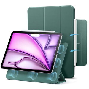 ESR iPad Air 13�C���` �P�[�X M4/M3/M2(2026/2025/2024)iPad Pro 12.9 ��6/5/4����(2022/2021/2020)�Ή� �}�O�l�b�g�z�� �O�܂�X�^���h �X�����݌v Pencil