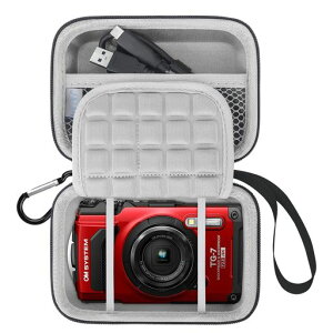 Lacdo�J�����P�[�X�Ή��@��OMSYSTEMToughTG-7/OLYMPUSToughTG-6/TG-5/TG-4�f�W�^���J�����n�[�hEVA���ی�J�������[�g���x���o�b�O