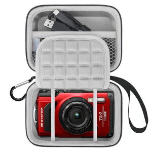 Lacdo �J�����P�[�X �Ή��@�� OM SYSTEM Tough TG-7 /OLYMPUS Tough TG-6 /TG-5 /TG-4 �f�W�^���J���� �n�[�hEVA���ی�J�������[�g���x���o�b�O ���b�V���|�P�b�g�t��