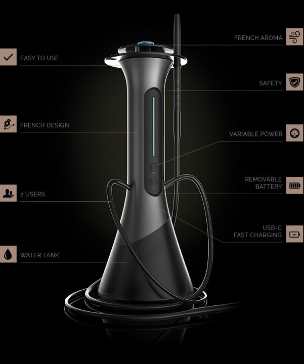 楽天市場】シーシャ C2 Hookah Premium Electric Hookah 電動シーシャ 