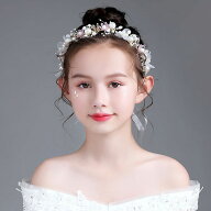 [即納] ヘアアクセサリー キッズ レディース 子供 ピアノ発表会 クリップ ヘアクリップ 髪飾り 手作り 花…