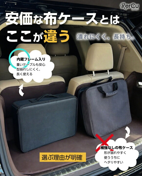楽天市場】EV充電ケーブル収納 15m ロングケーブル対応 バッグ ケース 