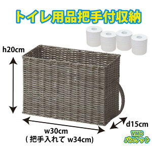 かご 即納可 カゴ バスケット 収納 把手付 トイレ 洗面 すきま 5930B w30(34) d15 h20cm
